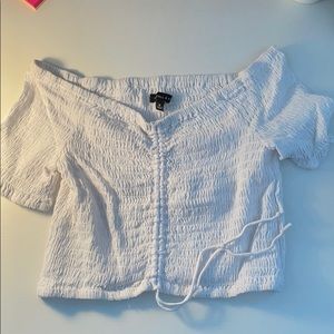 Off the shoulder summer crop top